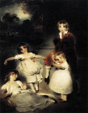 The Children of John Angerstein ca. 1808   by Thomas Lawrence   1769-1830  Musee du Louvre  Paris